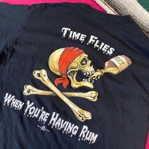 Time Flies When You’re Drinking Rum T-shirt Sz L
